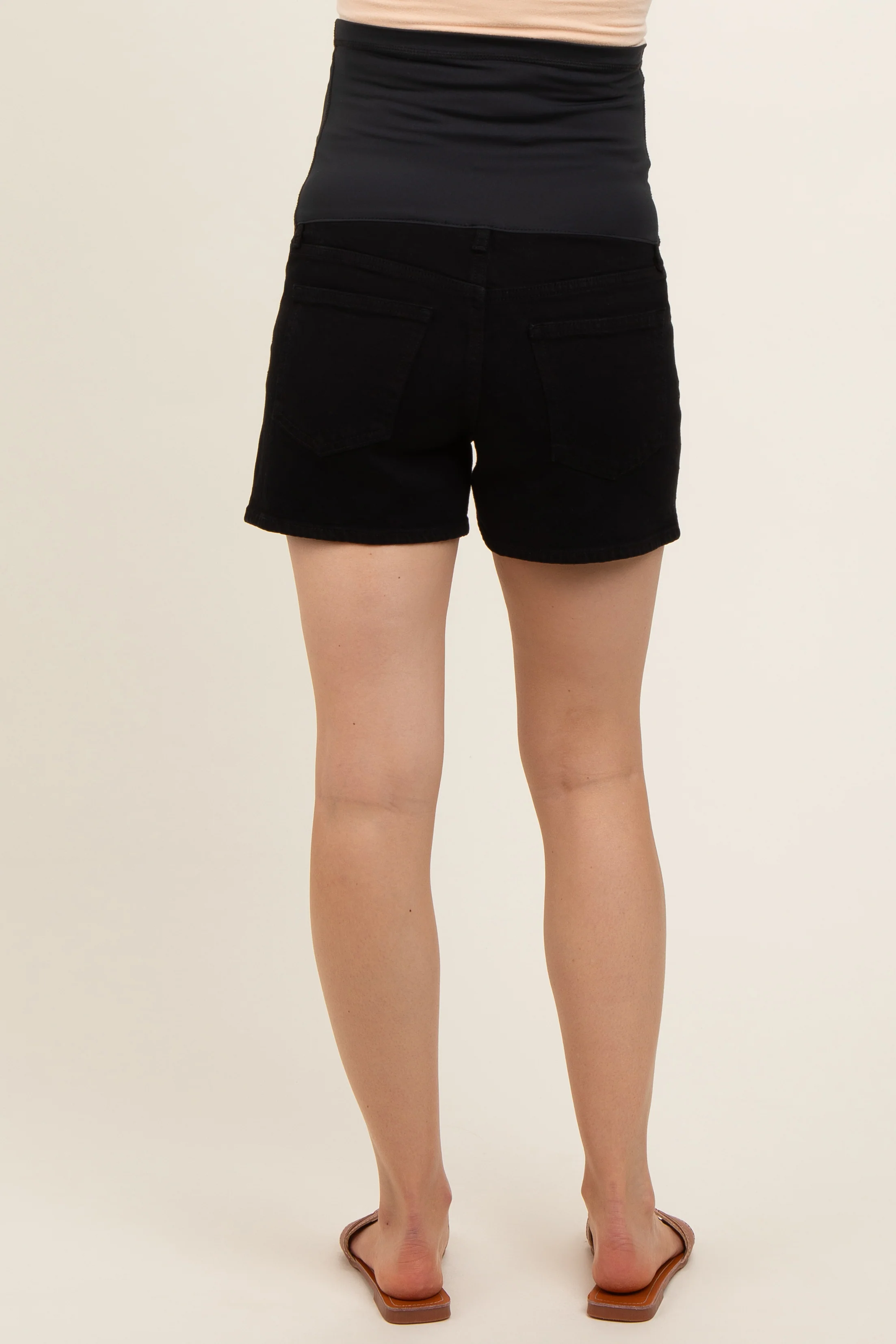 Back Basic Maternity Shorts - Image 5