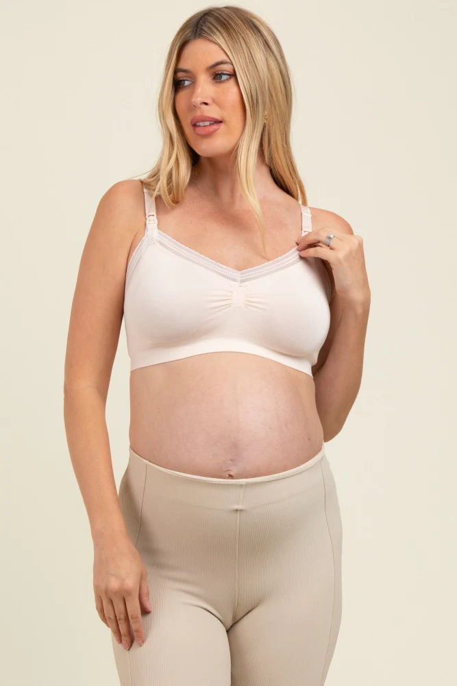 Beige Cache Couer Maternity Milk Nursing Bra - Image 2