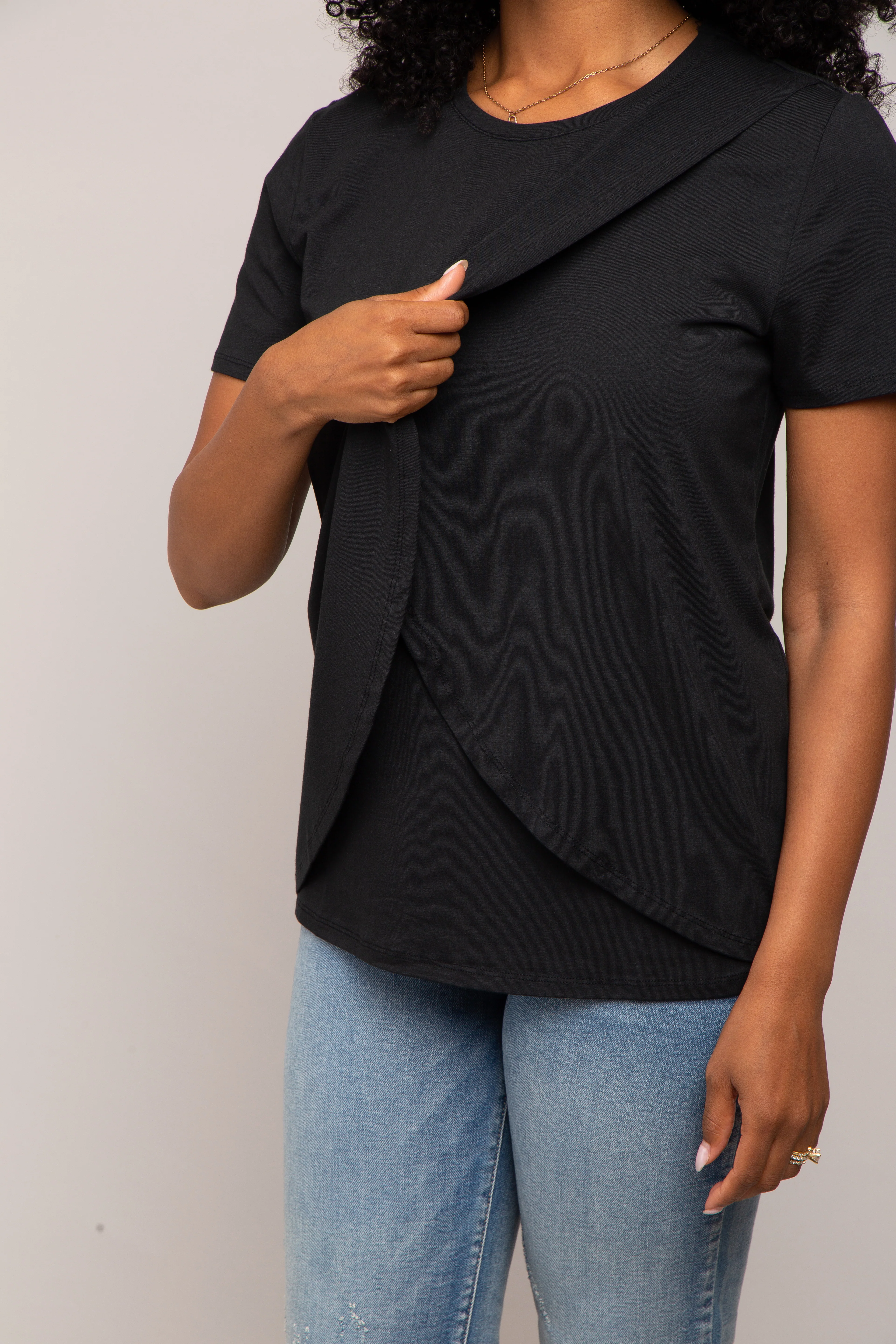 Black Bravado Designs Short Sleeve Nursing Top - Image 4
