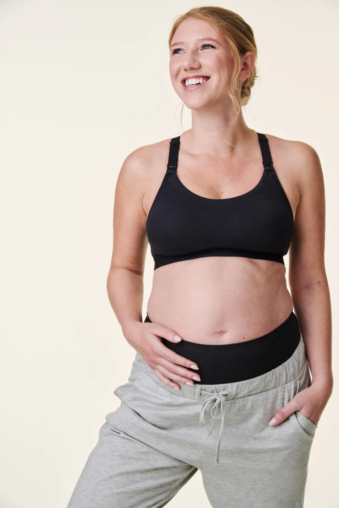 Black Bravado Designs Tranquil Maternity & Nursing Low Impact Sports Bra - Image 3