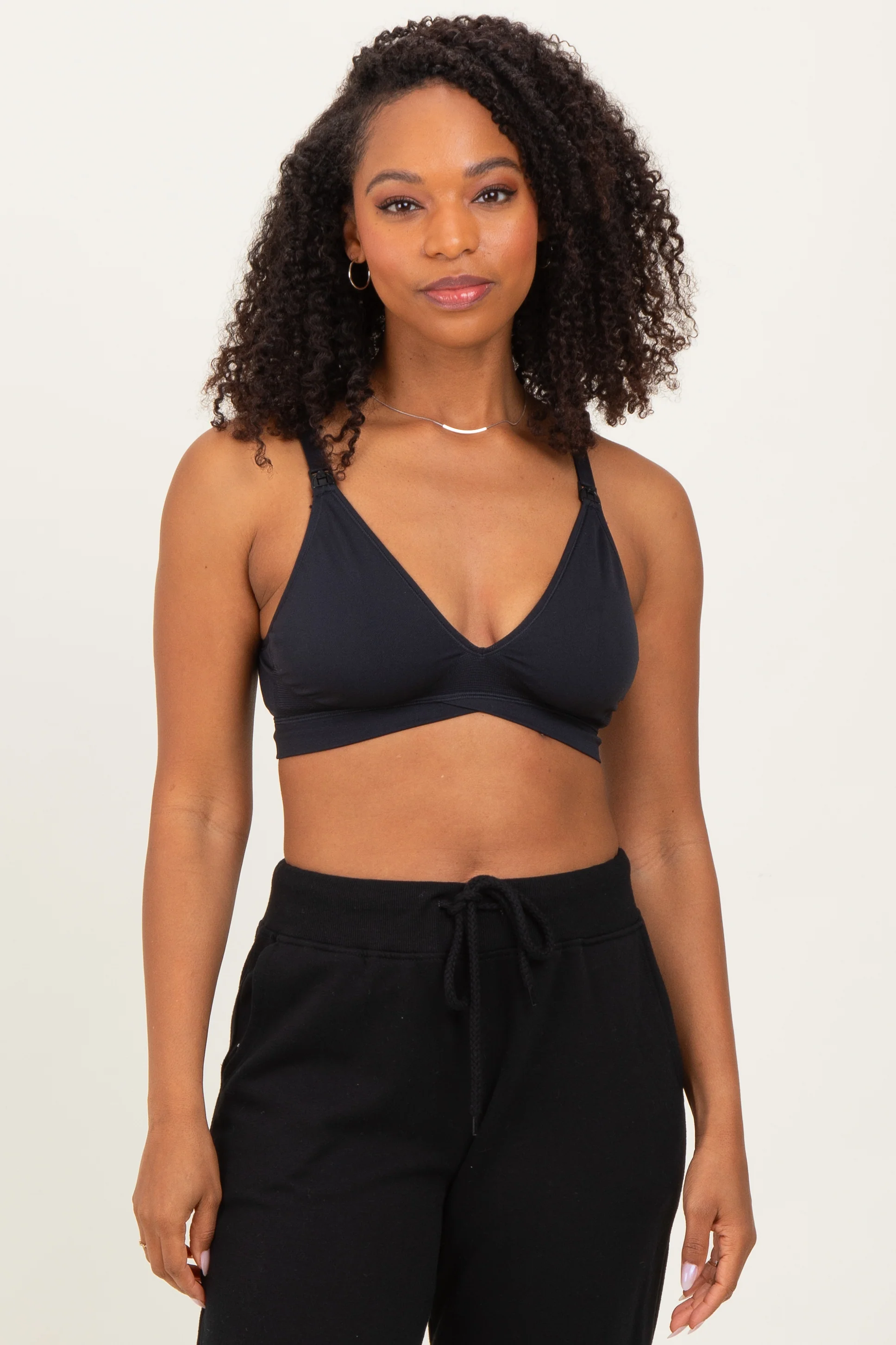 Black Bravado V-Neck Maternity Nursing Bra