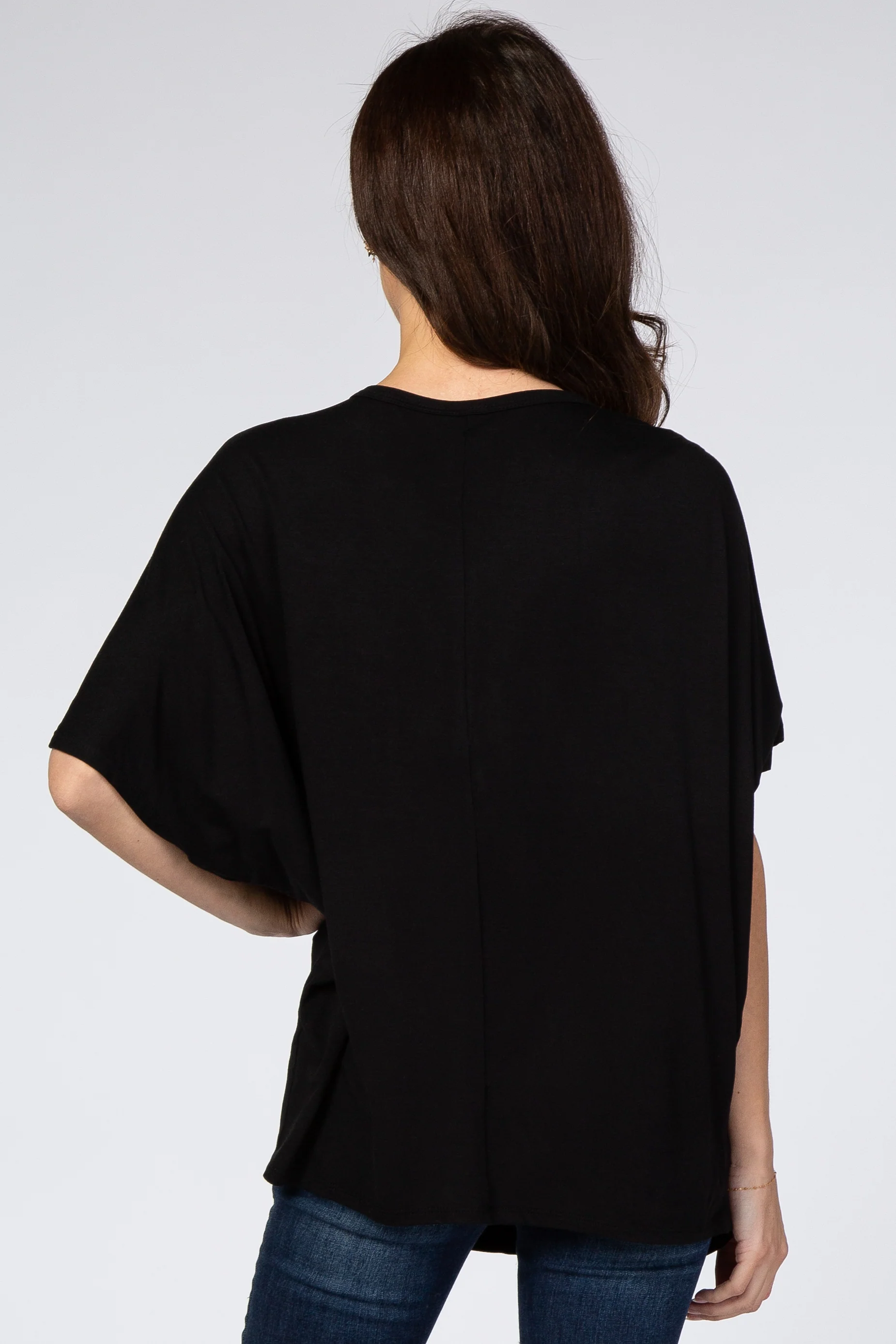 Black Button Front Tunic - Image 3