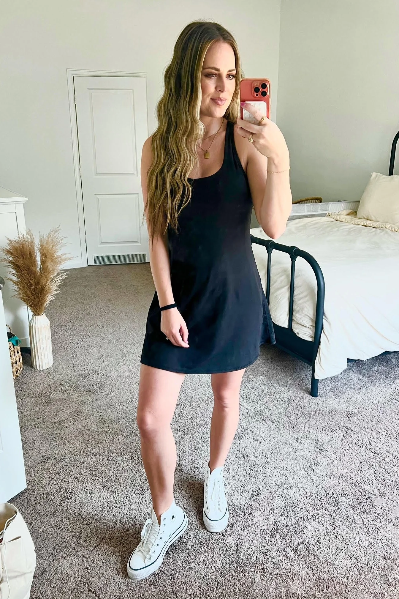Black Tennis Racerback Romper Dress - Image 7