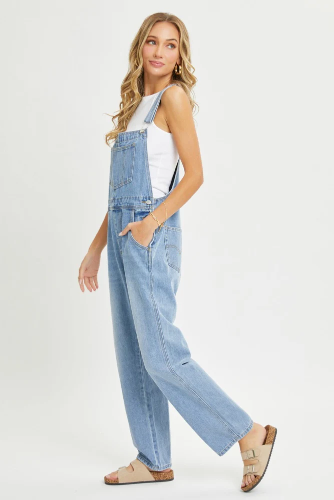 Blue Denim Front Pocket Overall - Image 6