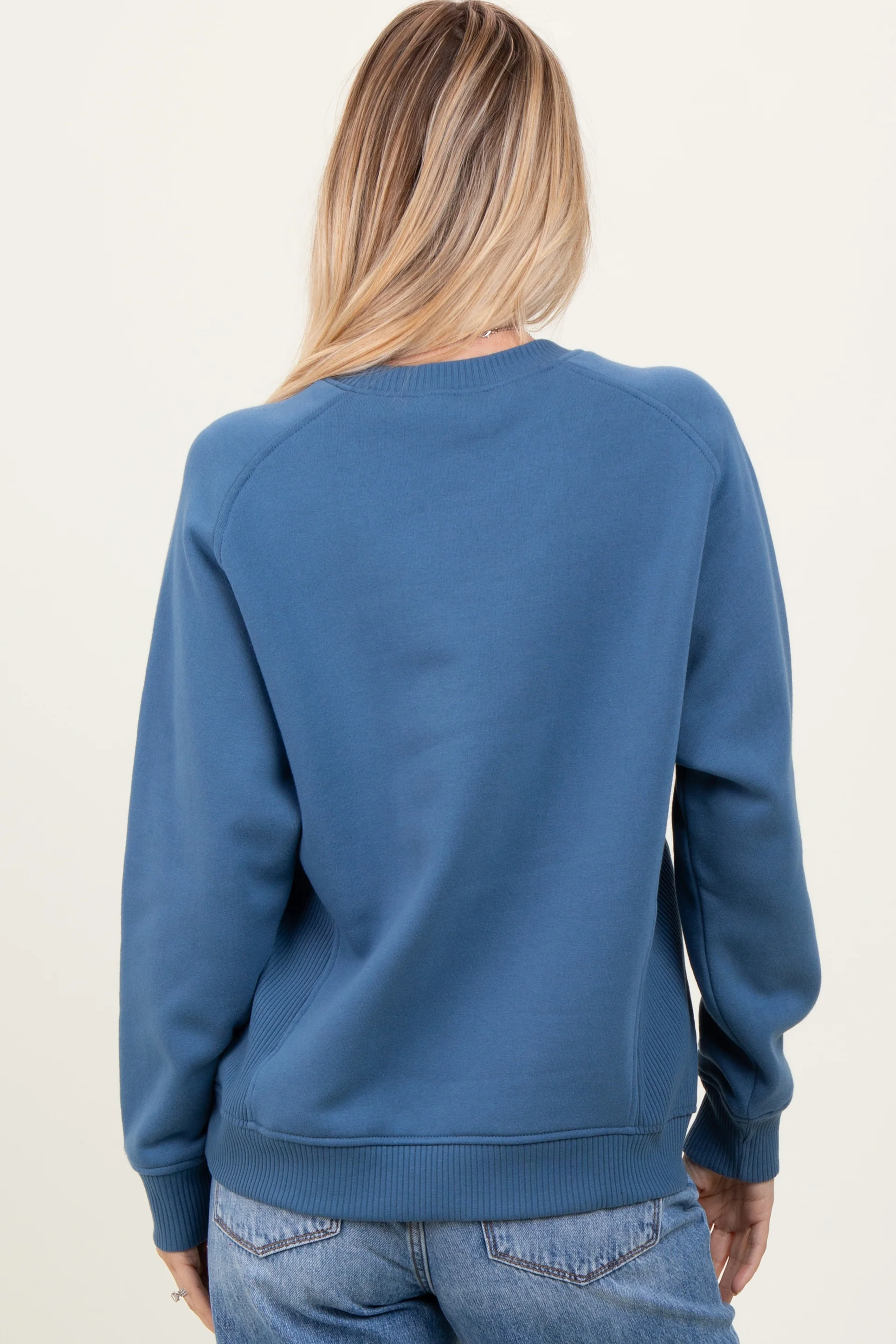Blue Fleece Sweatshirt - Image 4