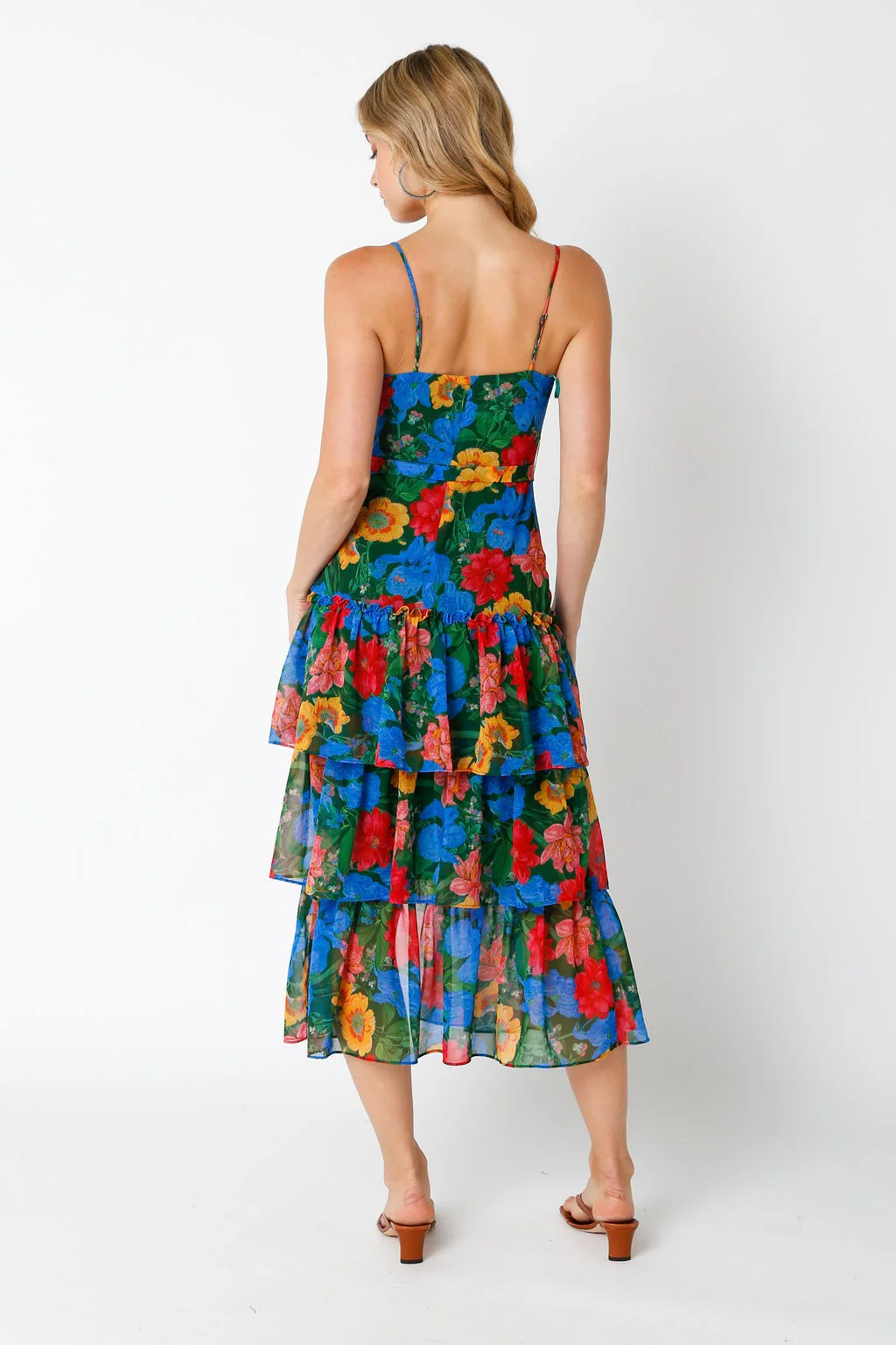 Blue Multi Floral Dress - Image 3