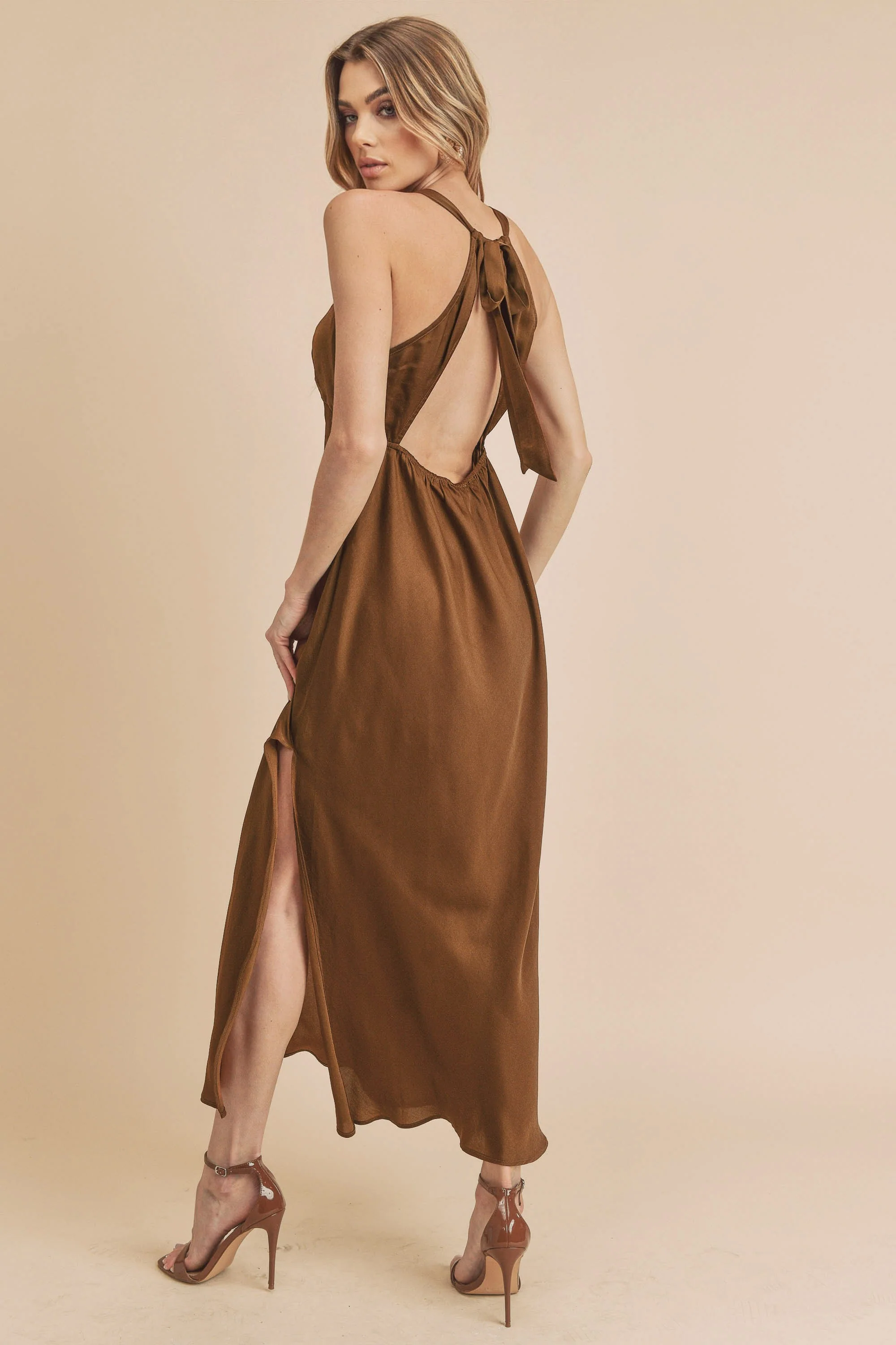 Bronze Maxi Dress - Image 3