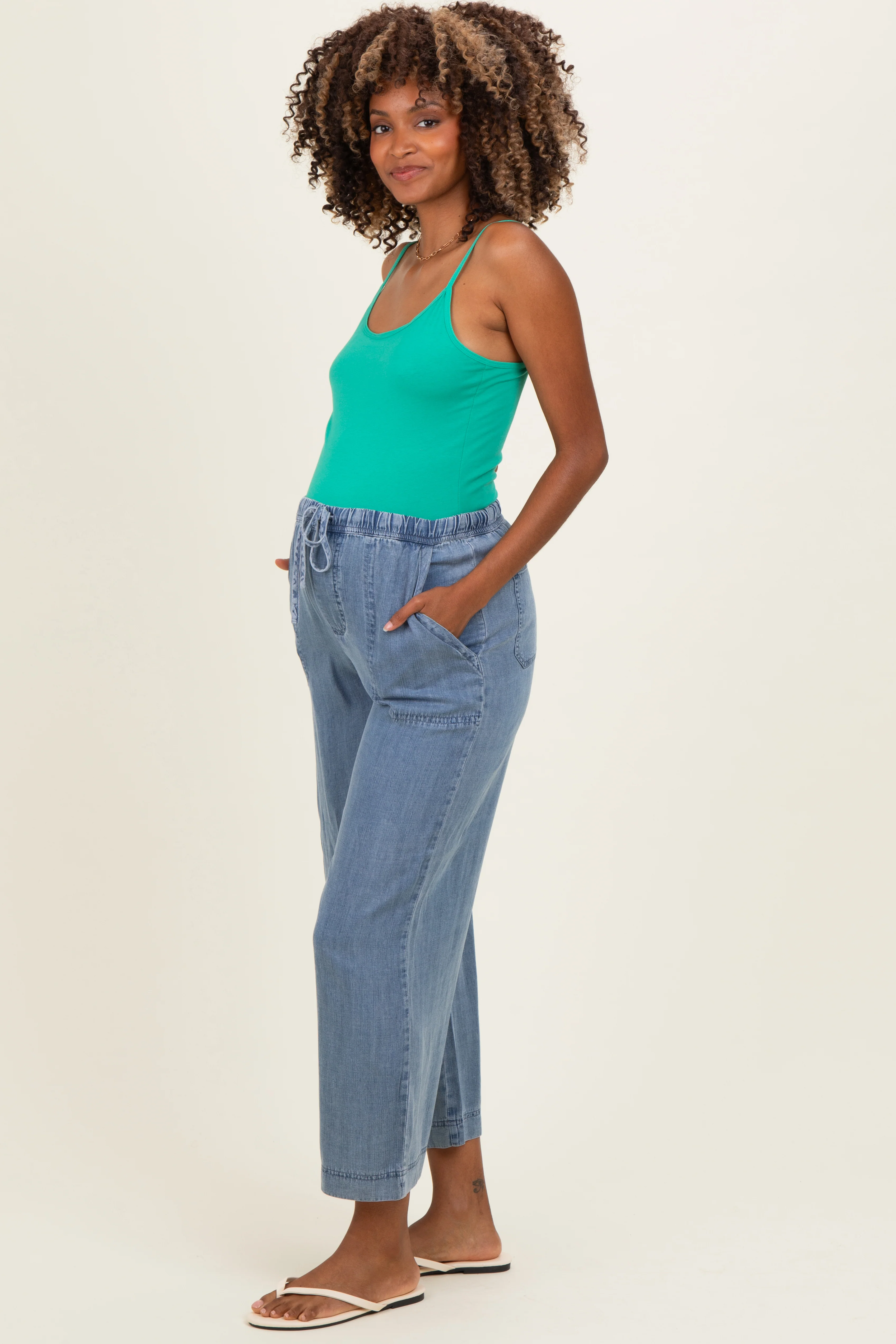 Emerald Basic Adjustable Strap Maternity Cami - Image 4