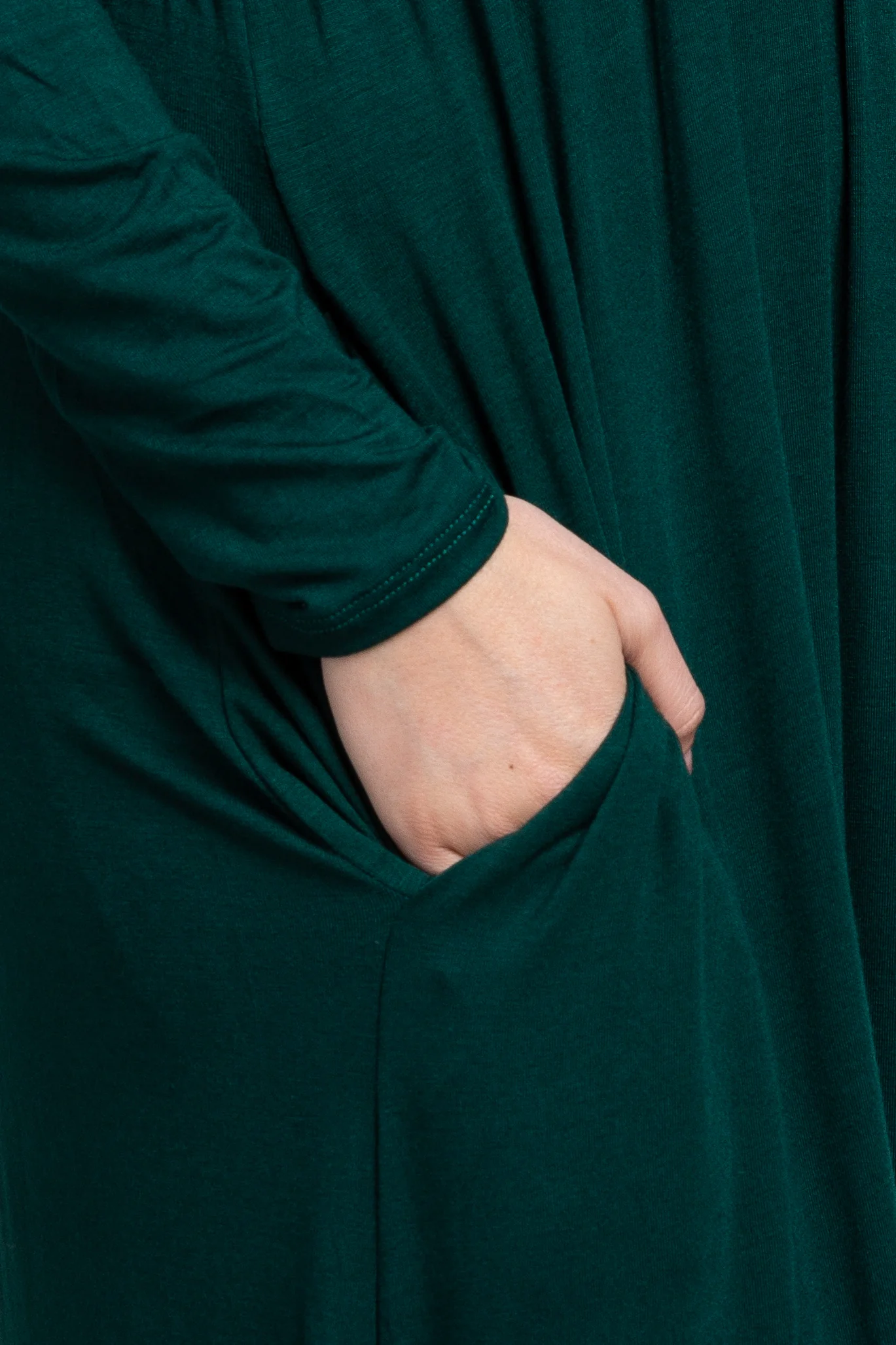 Green Long Sleeve Maxi Dress - Image 5