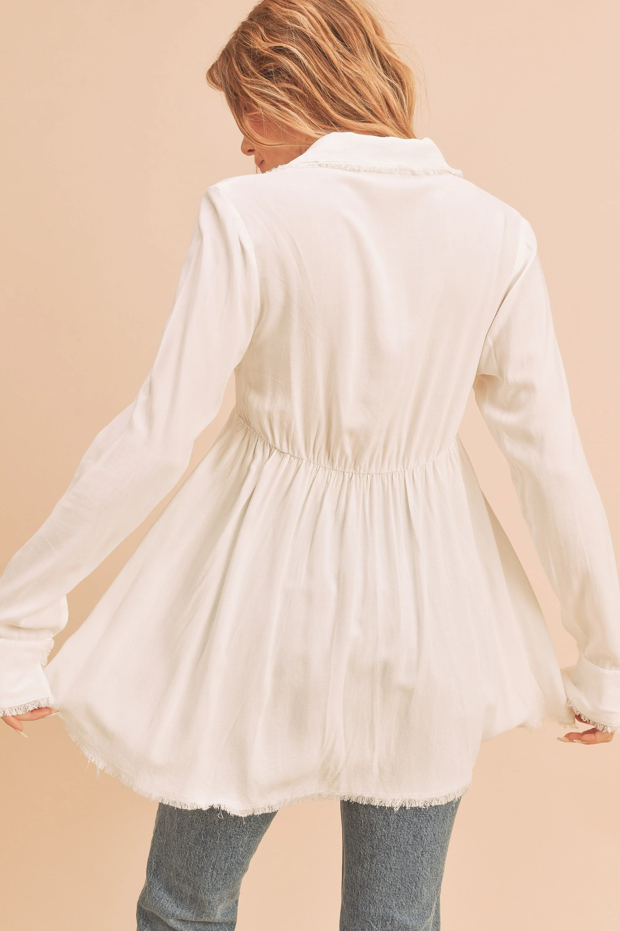 Ivory Flowy Top - Image 3