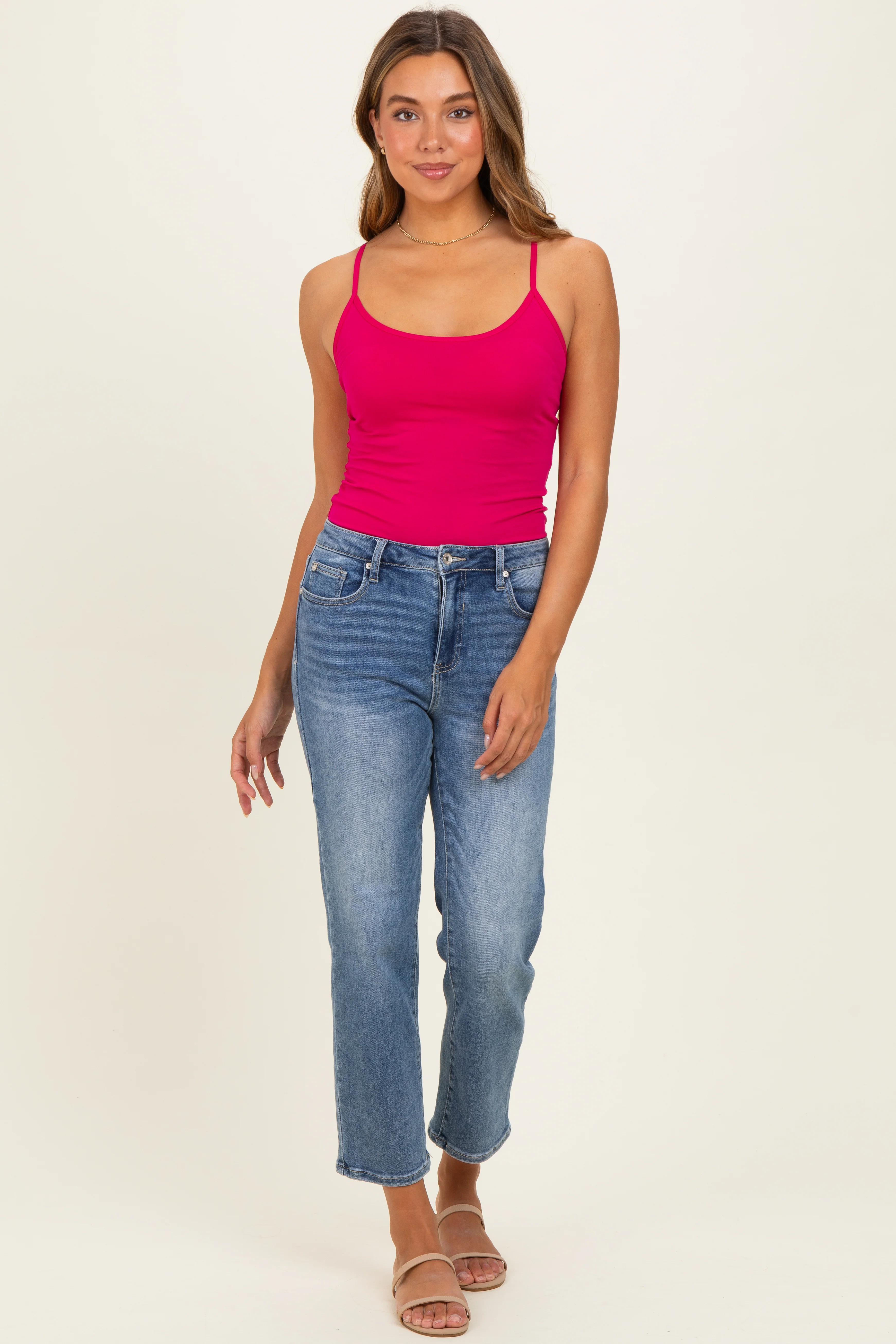 Magenta Basic Adjustable Strap Cami - Image 2