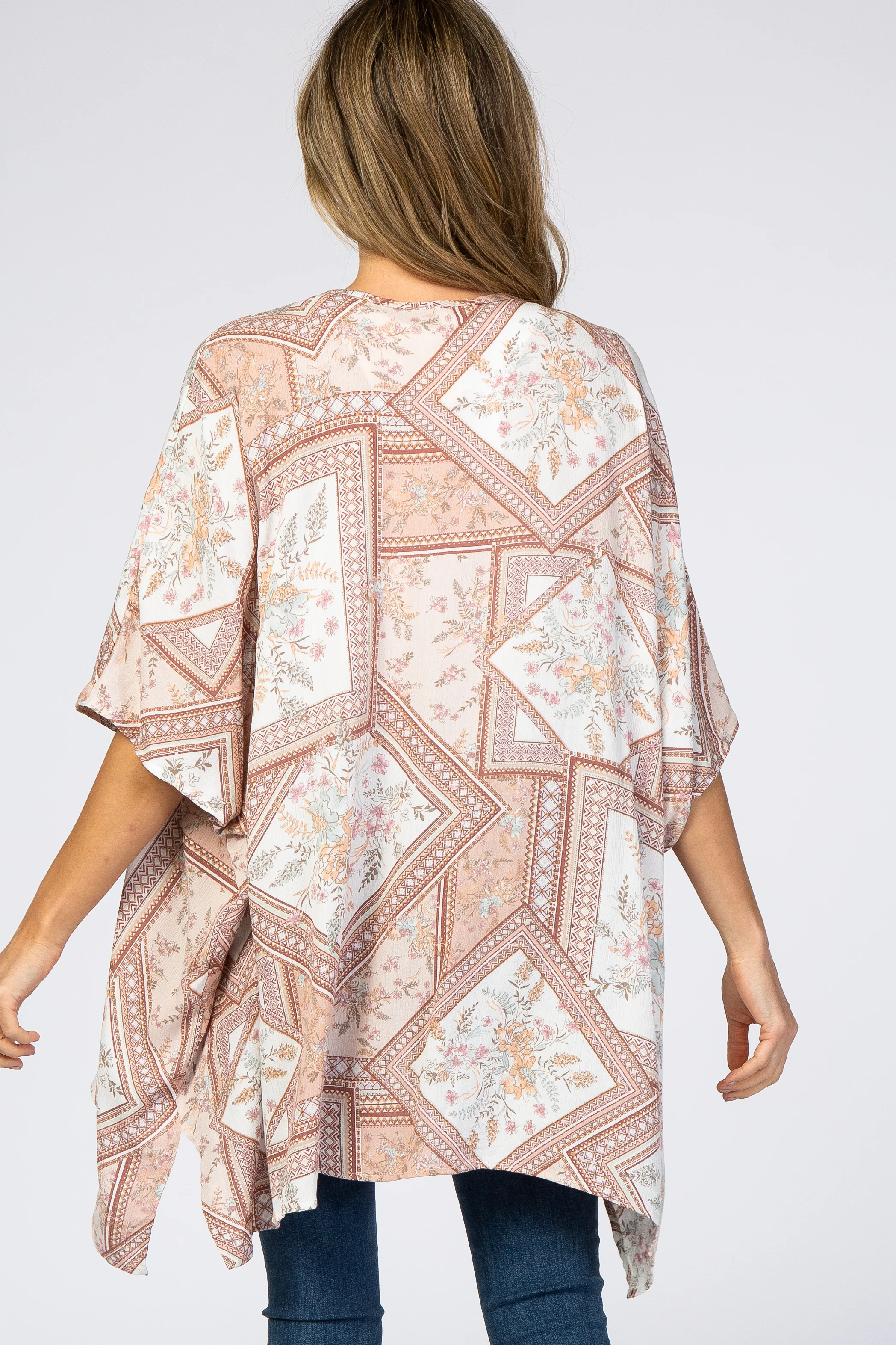 Mauve Printed Cover Up - Image 3