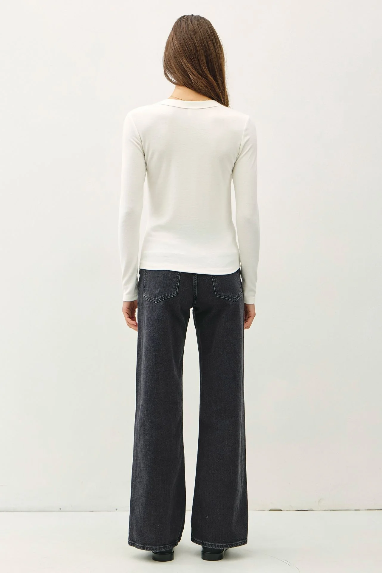 Off White Long Sleeve Top - Image 3