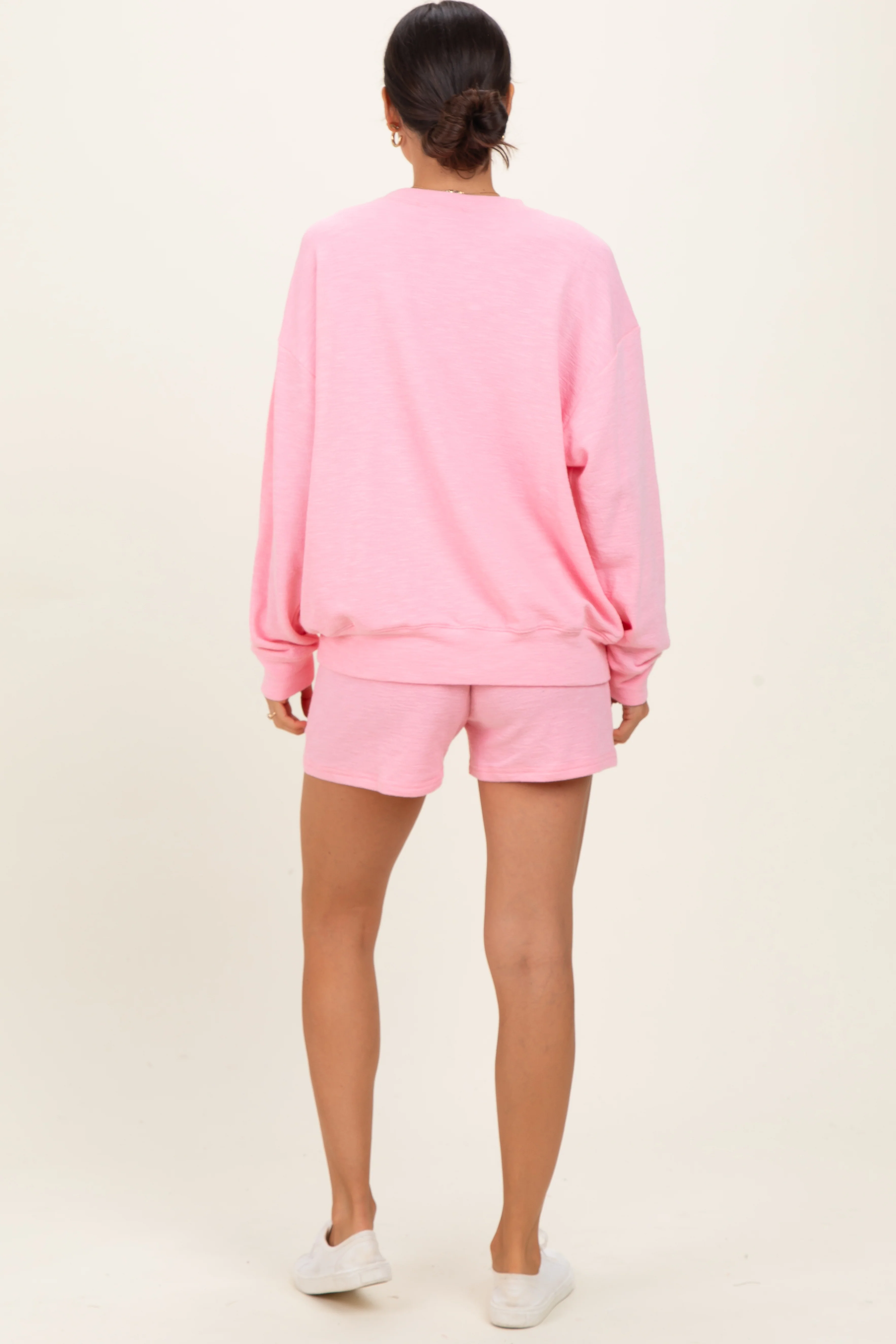 Pink Pullover & Shorts Set - Image 4