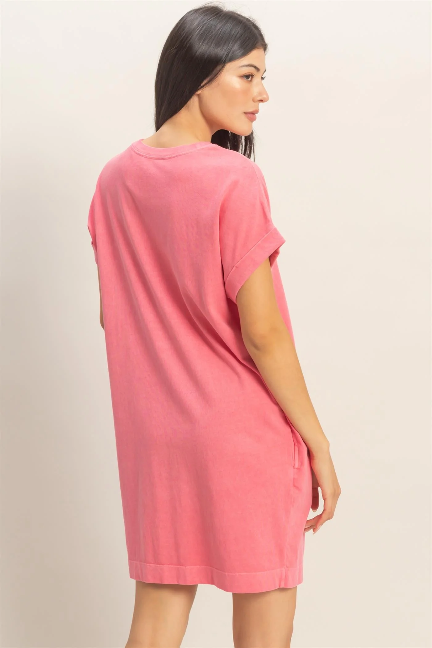 Pink T-Shirt Mini Dress - Image 3