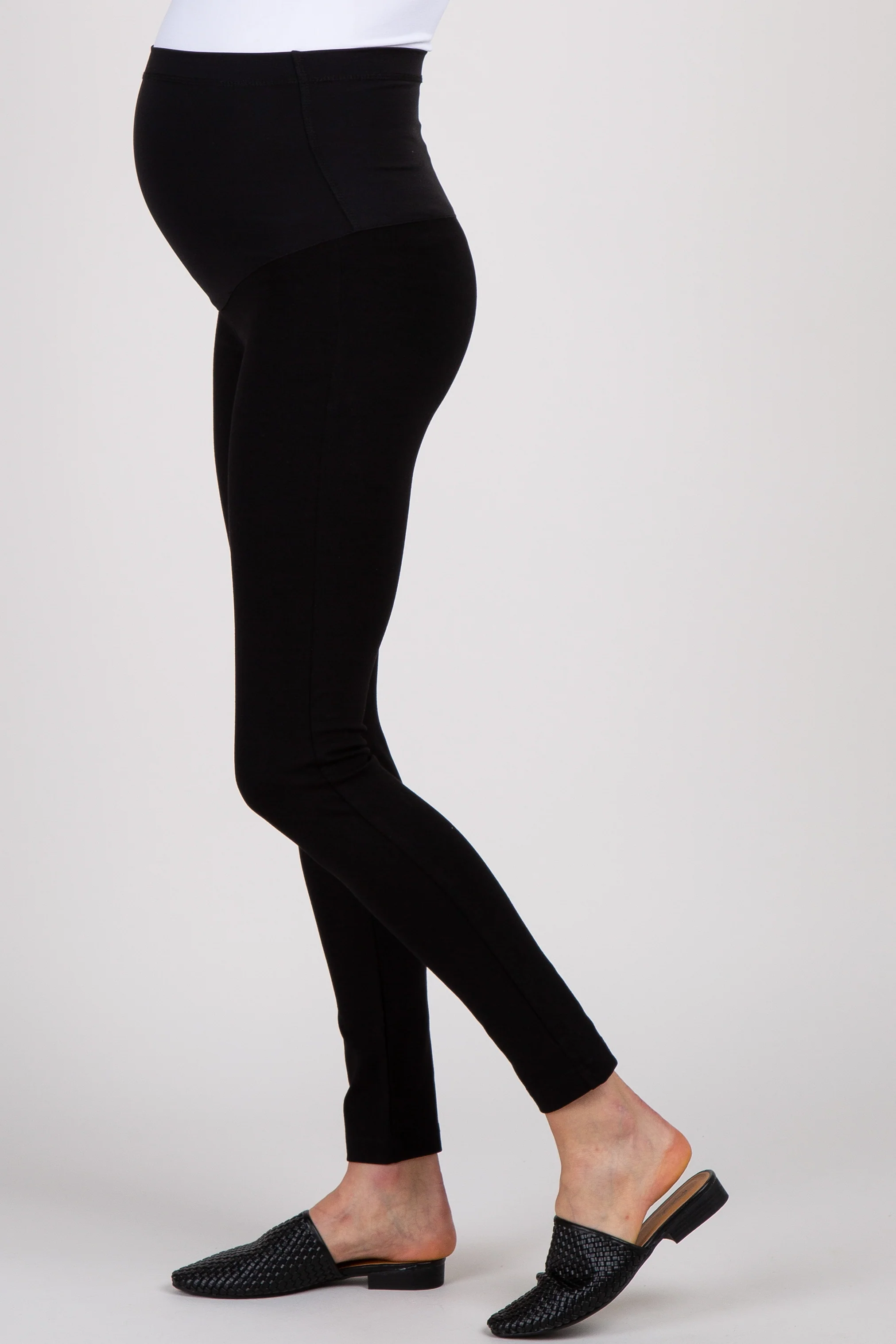 PinkBlush Black Skinny Maternity Pants - Image 3