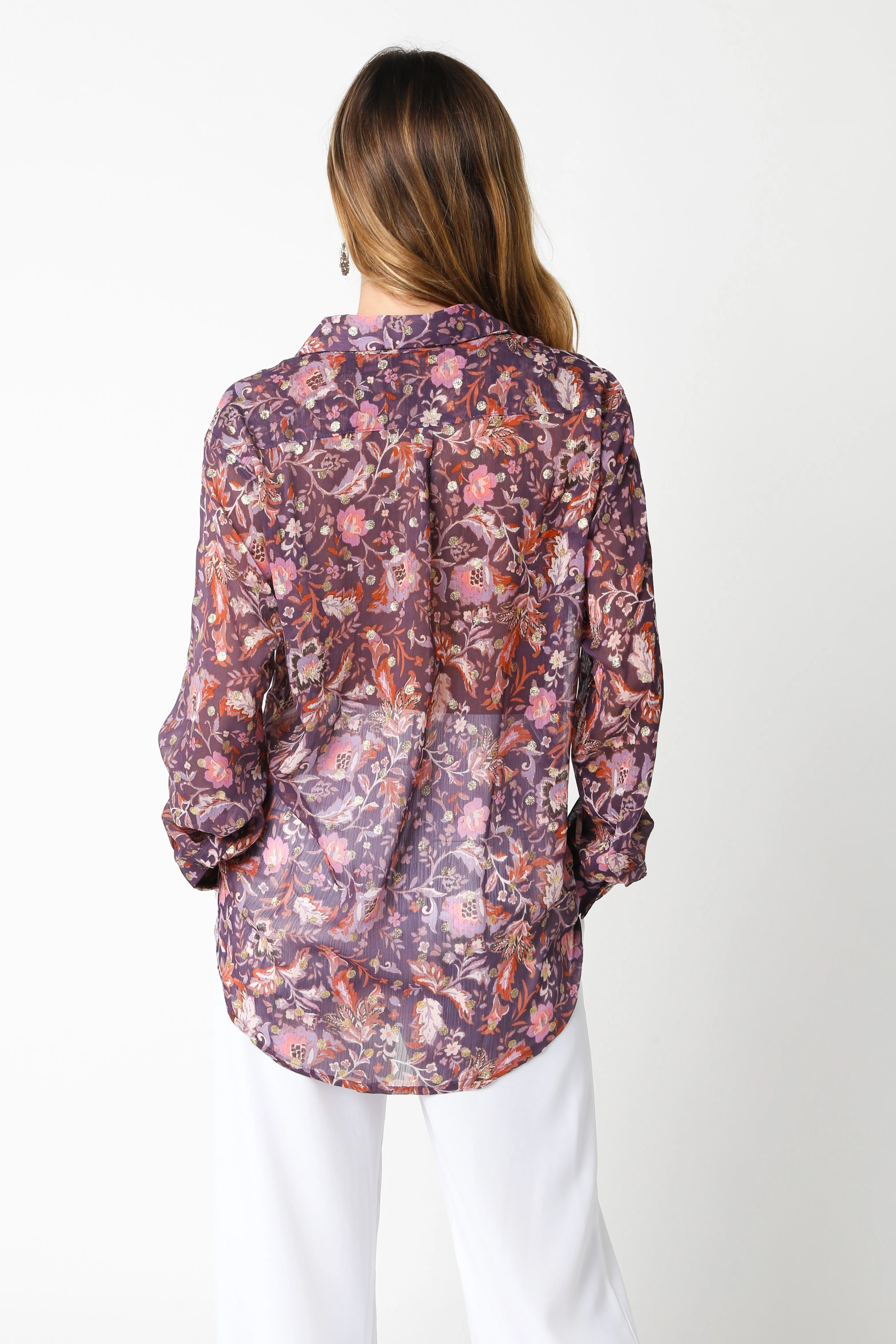 Purple Print Top - Image 4