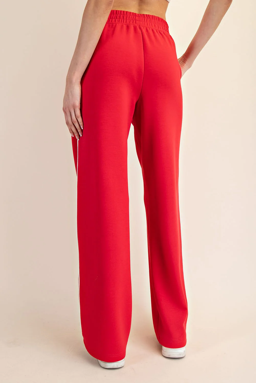 Red Stripe Detail Lounge Pants - Image 3