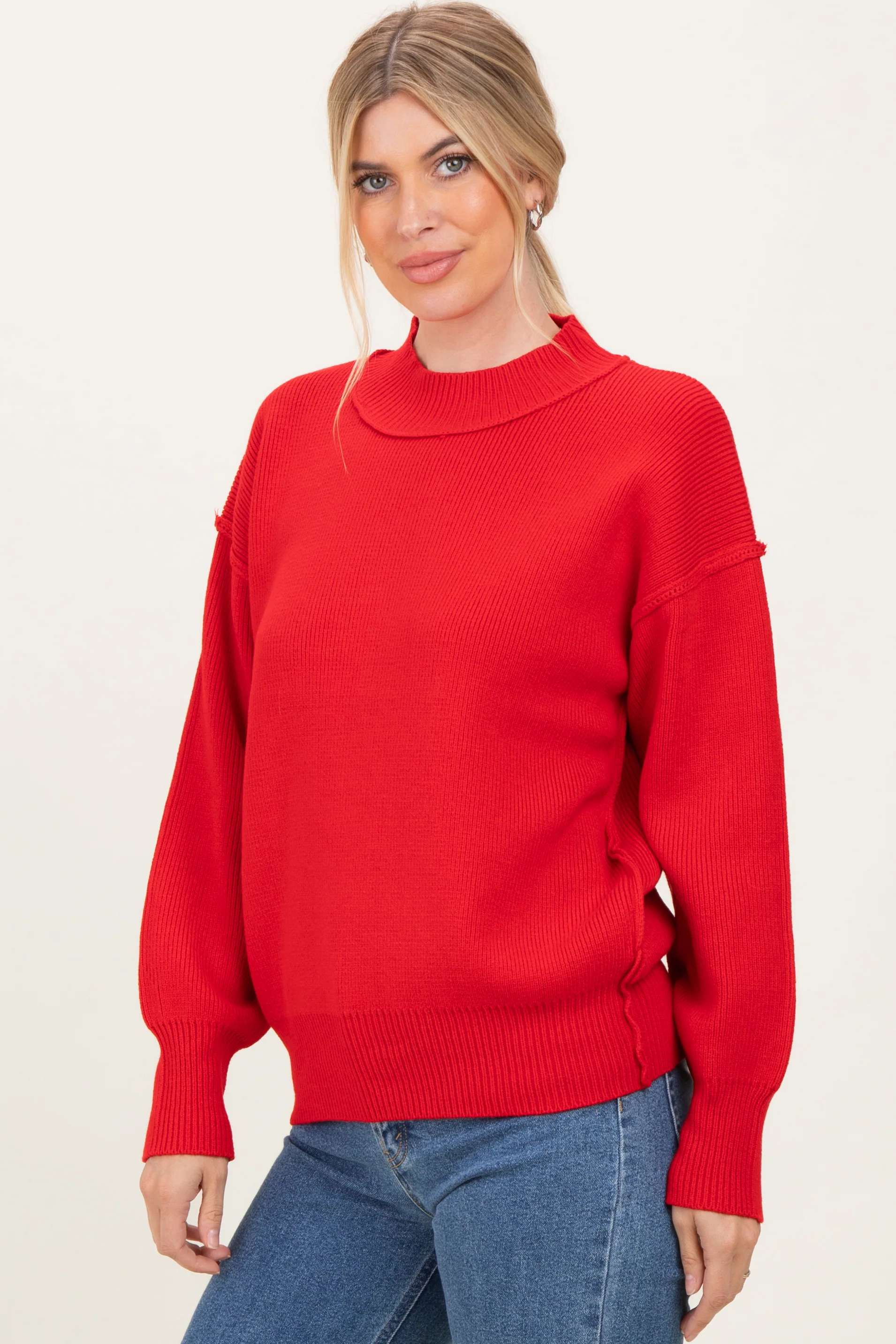 Ruby Wide Neck Drop Shoulder Sweater - Image 3