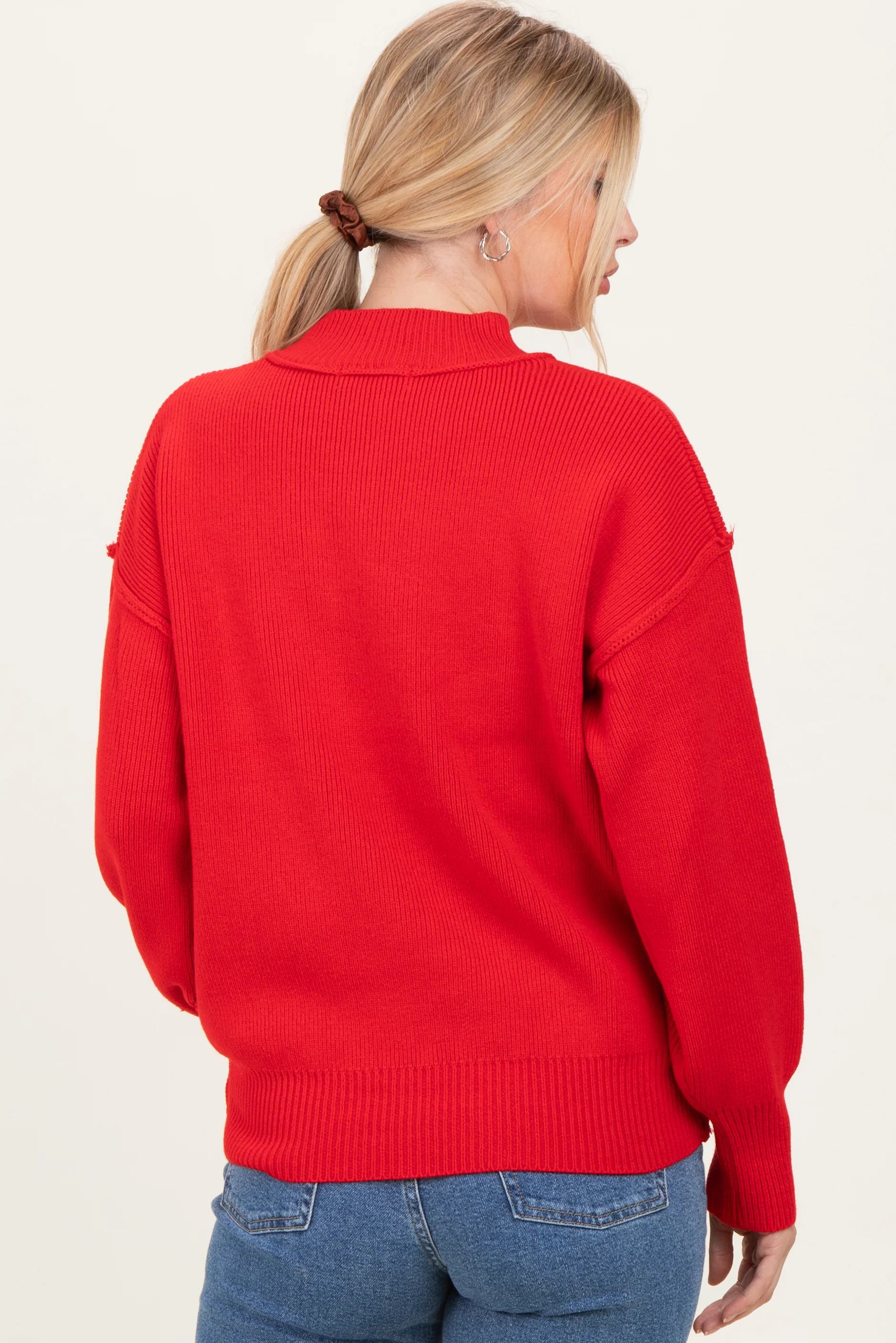 Ruby Wide Neck Drop Shoulder Sweater - Image 4