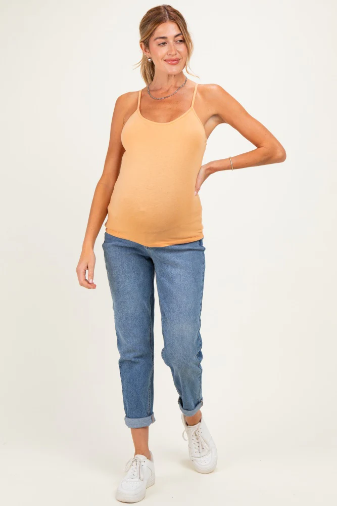 Toffee Basic Adjustable Strap Maternity Cami - Image 2