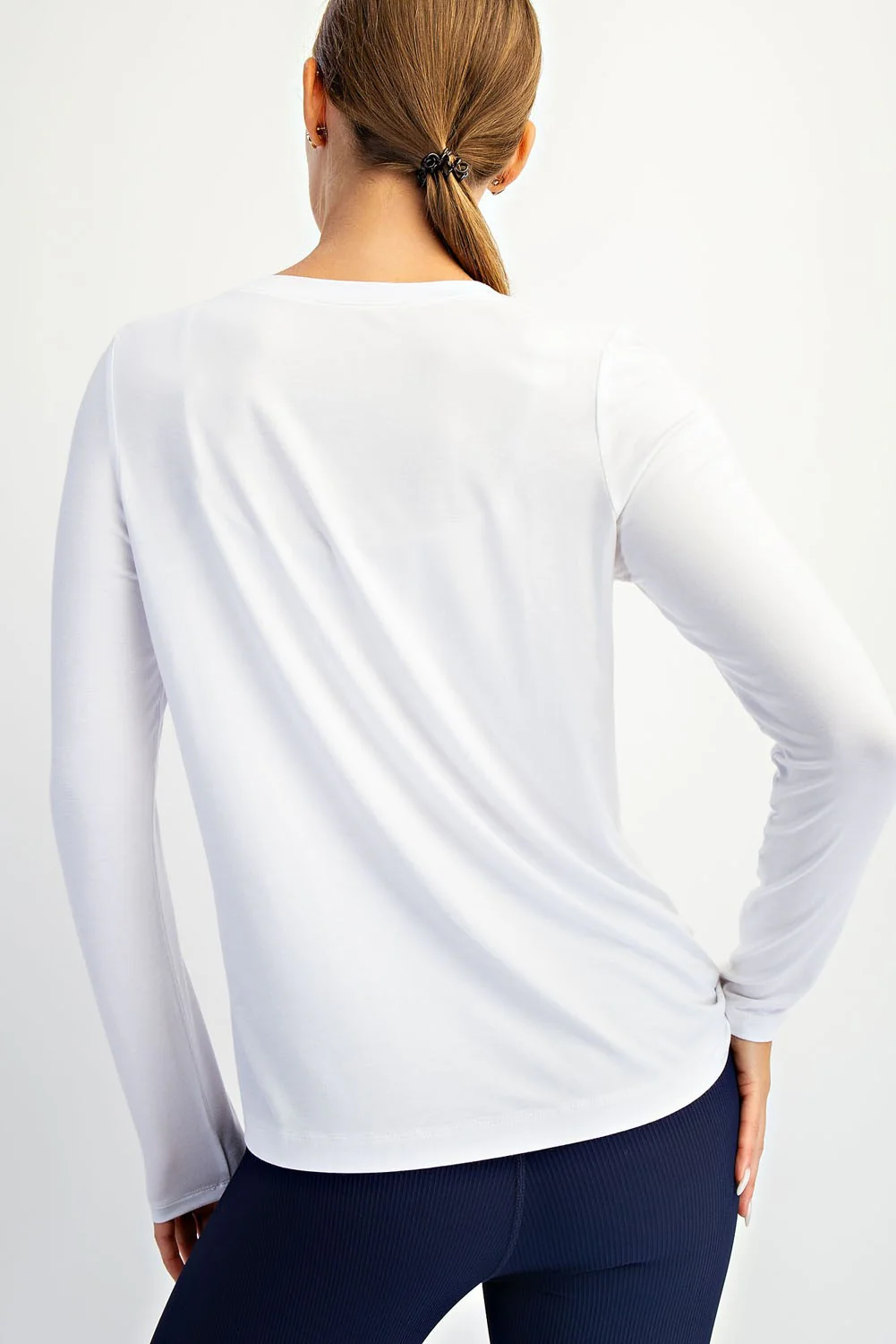 White Long Sleeve Top - Image 4